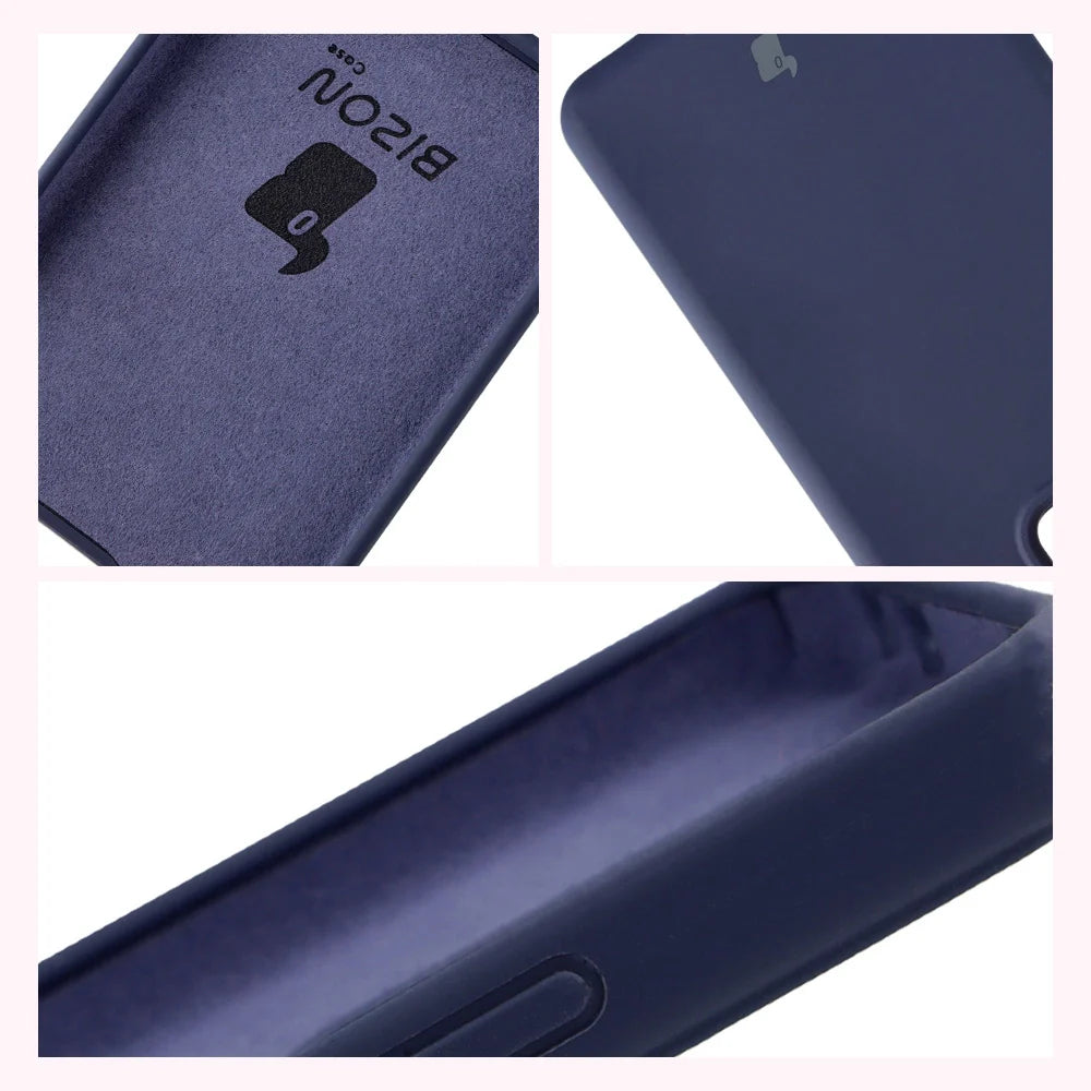 Silikon Handyhülle für Realme GT 7 / 7T, Bizon Soft Case, Dunkelblau