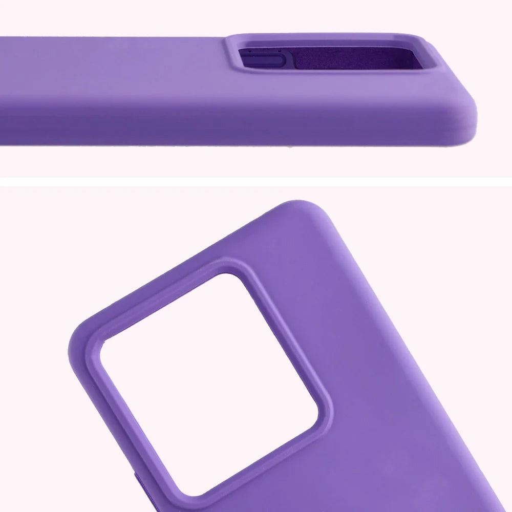Silikon Handyhülle für Realme GT 7 / 7T, Bizon Soft Case, Violett