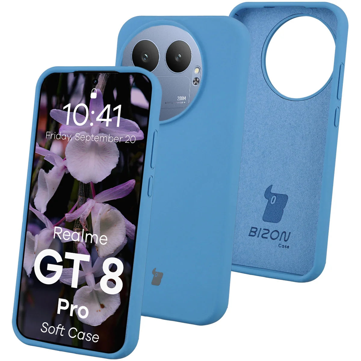 Silikon Handyhülle für Realme GT 8 Pro, Bizon Soft Case, Blau