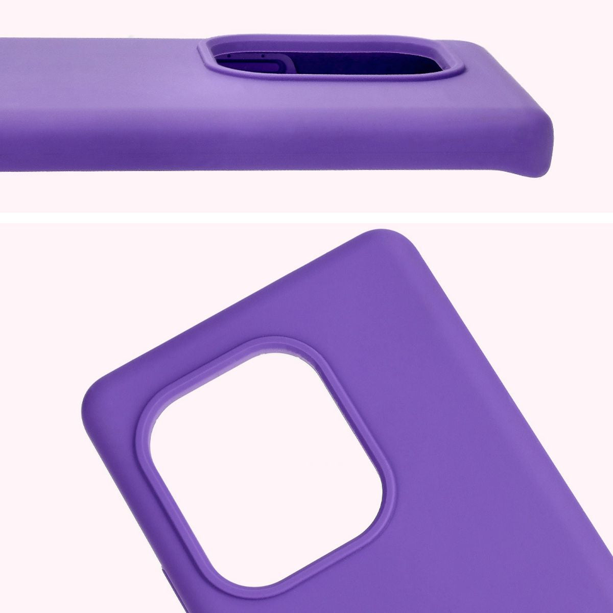 Silikon Handyhülle für Realme GT 6 / 6T / Neo 6 / Neo 6 SE, Bizon Soft Case, Violett
