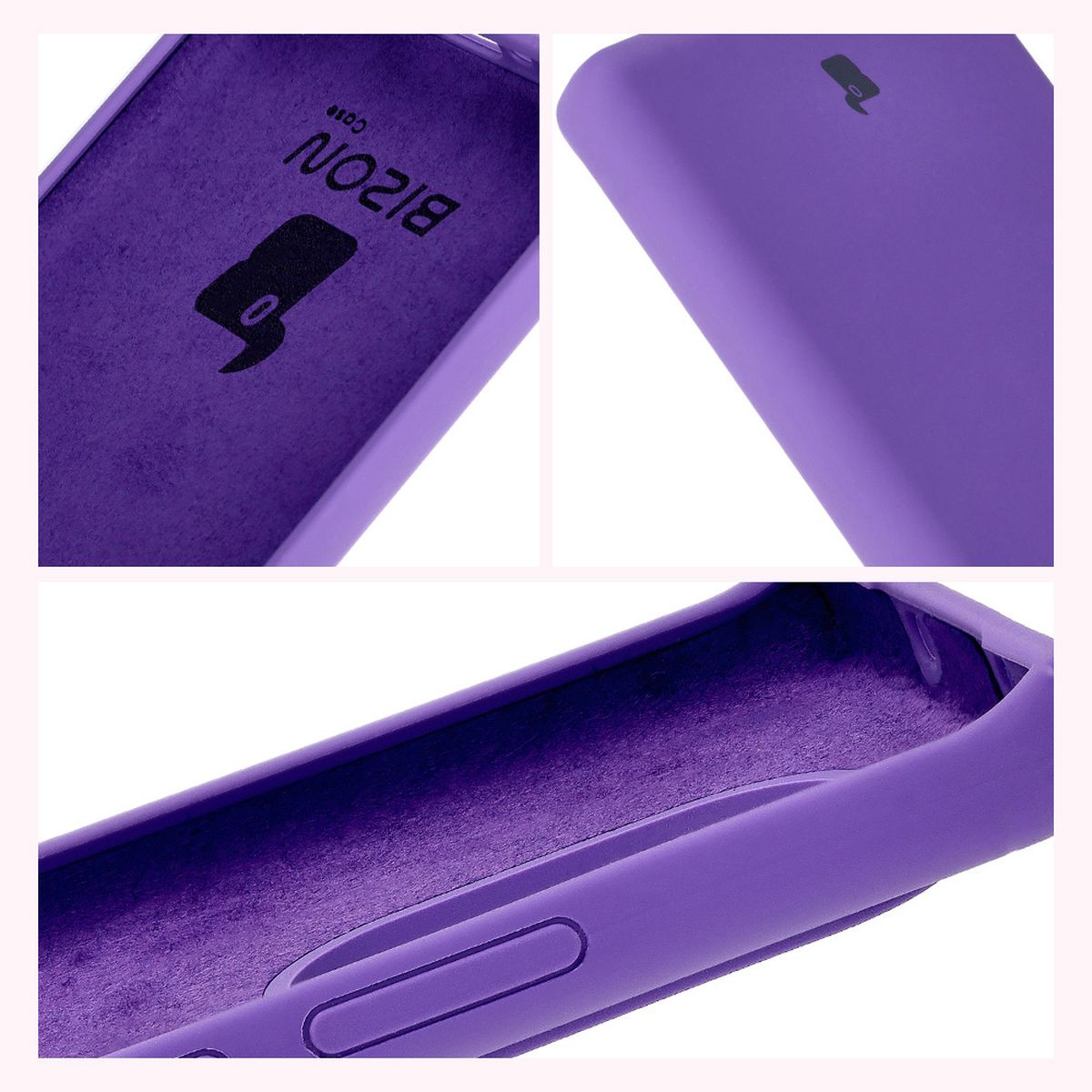 Silikon Handyhülle für Realme GT 6 / 6T / Neo 6 / Neo 6 SE, Bizon Soft Case, Violett