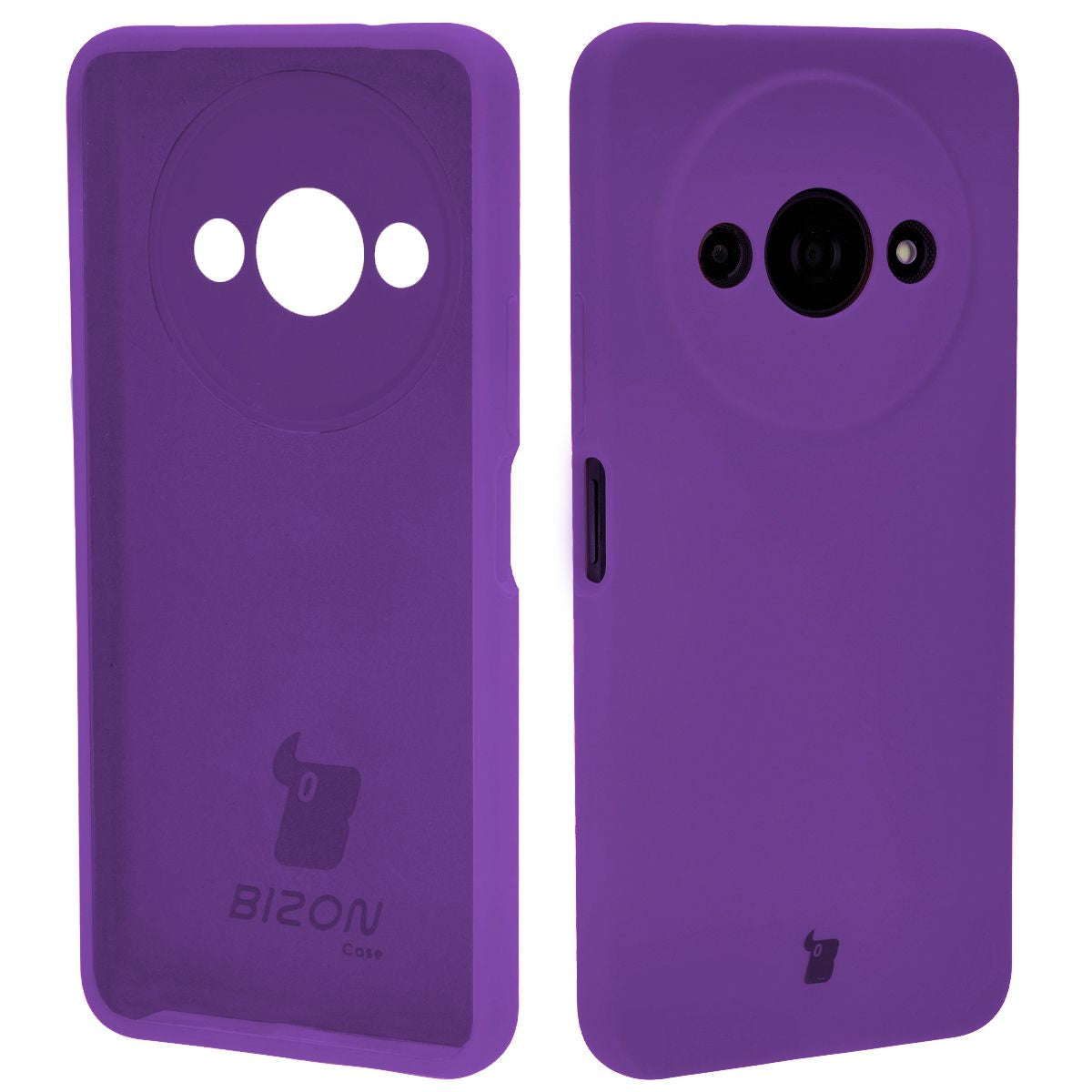Silikon Handyhülle für Xiaomi Redmi A3 4G, Bizon Soft Case, Violett