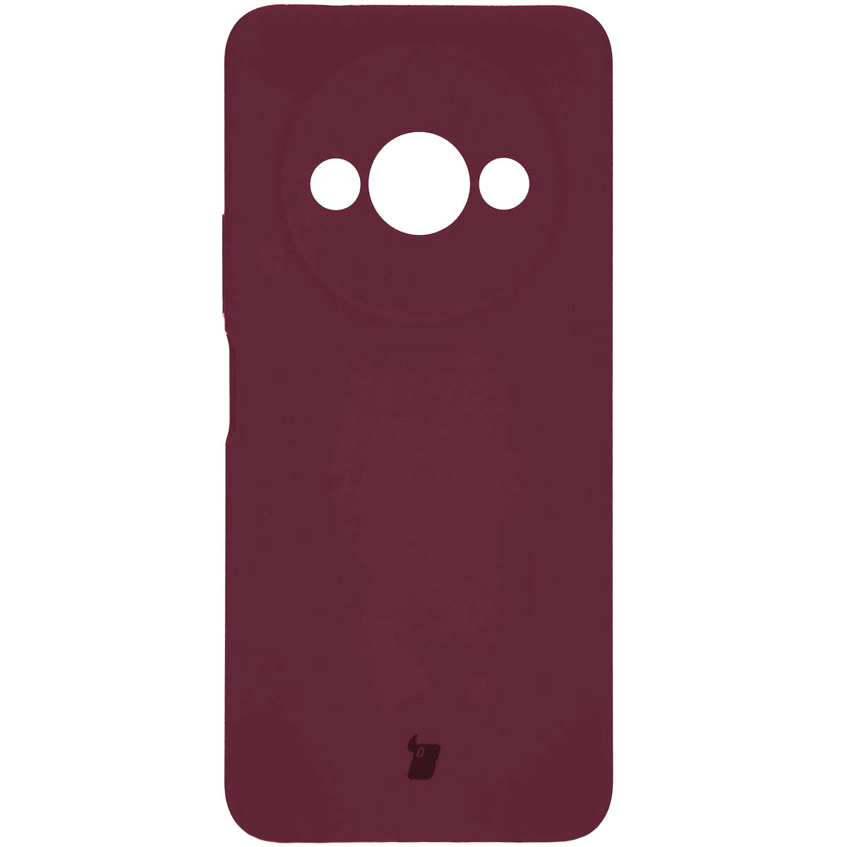 Silikon Handyhülle für Xiaomi Redmi A3 4G, Bizon Soft Case, Pflaumenfarbe