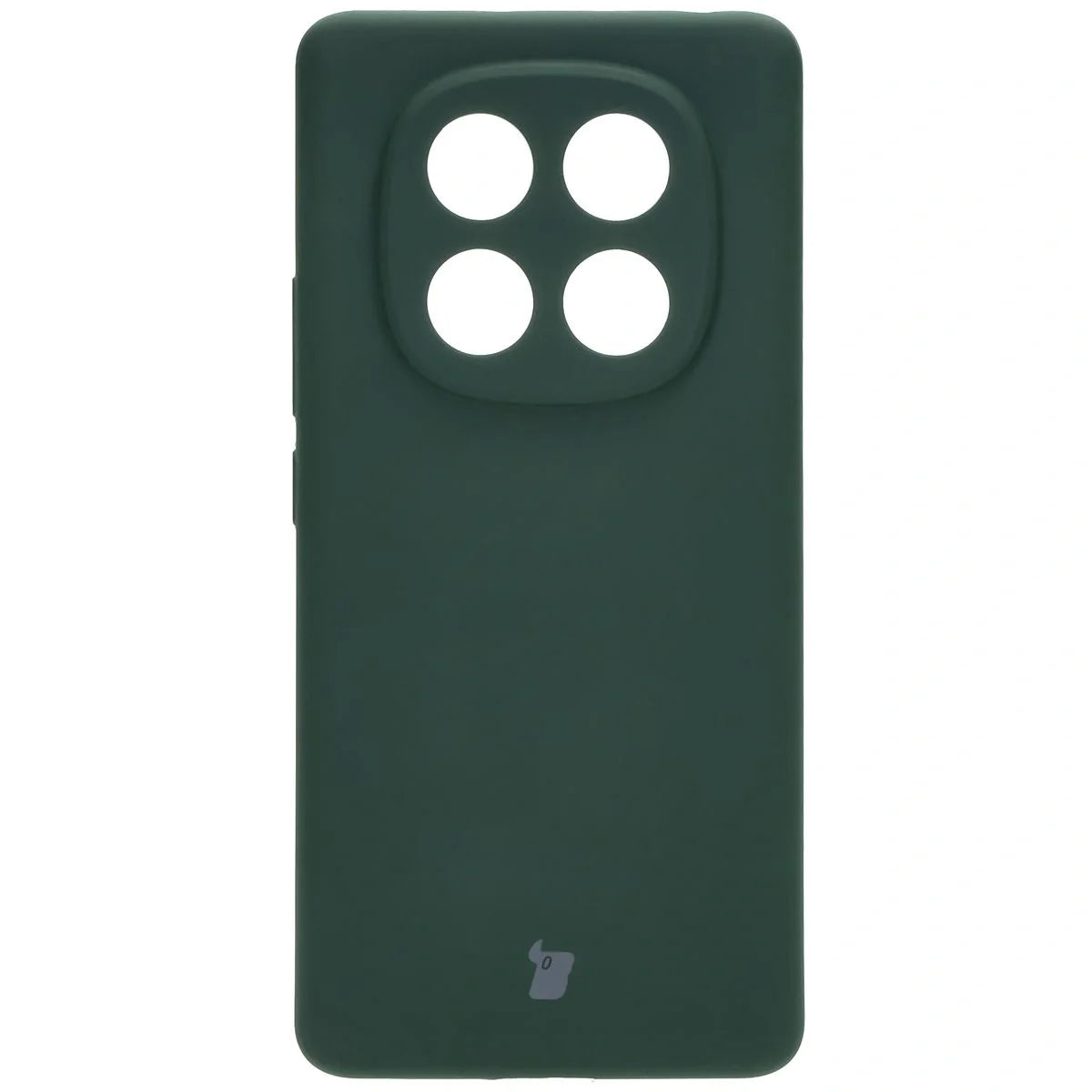 Silikon Handyhülle für Xiaomi Redmi Note 14 Pro 4G, Bizon Soft Case, Dunkelgrün