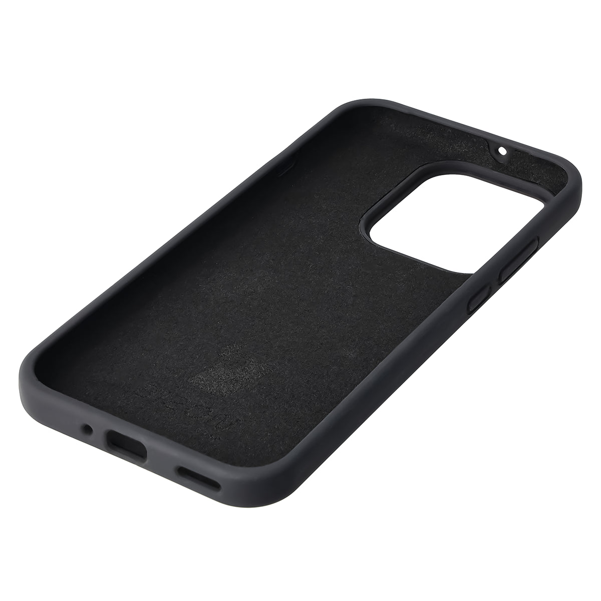 Silikon Handyhülle für Oppo Reno16 F / Reno16 FS, Bizon Soft Case, Schwarz (4/7)