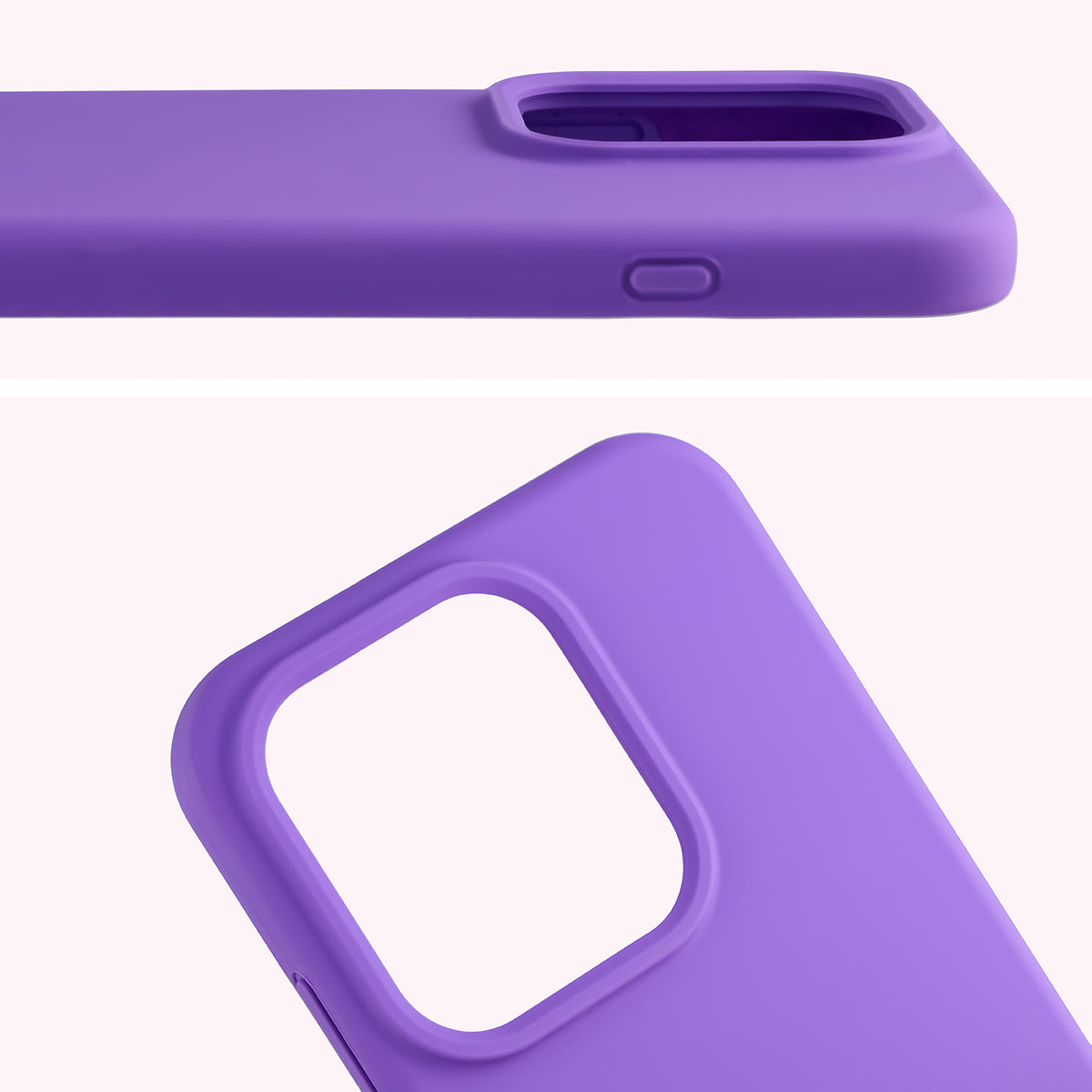 Silikon Handyhülle für Oppo Reno16 F / Reno16 FS, Bizon Soft Case, Violett (5/7)