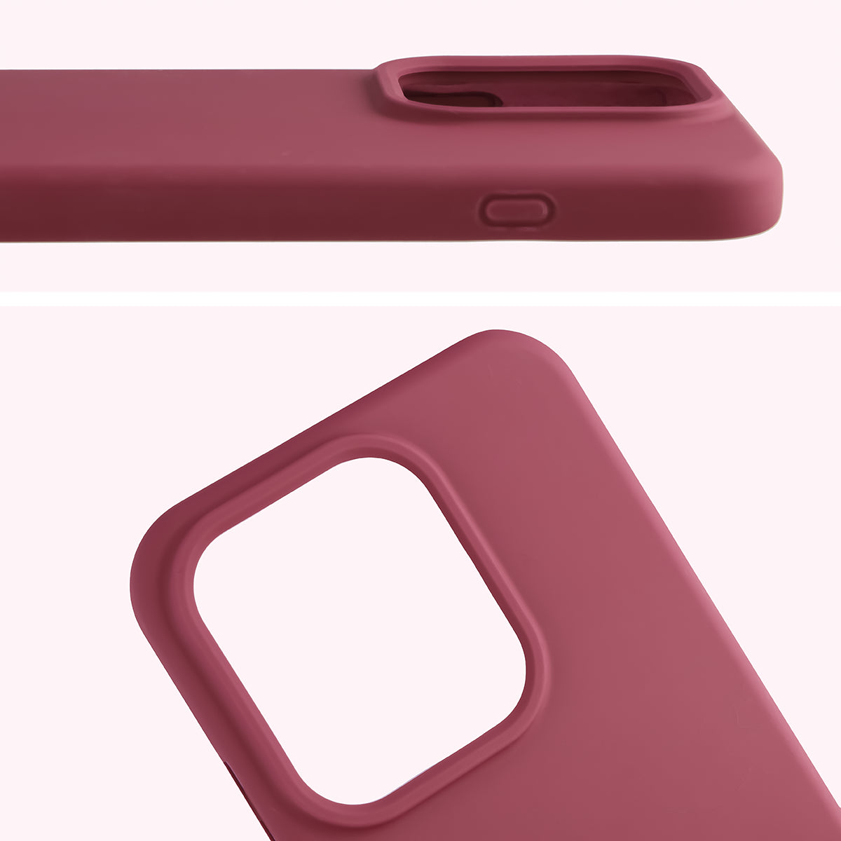 Silikon Handyhülle für Oppo Reno16 F / Reno16 FS, Bizon Soft Case, Pflaumenfarbe (5/7)