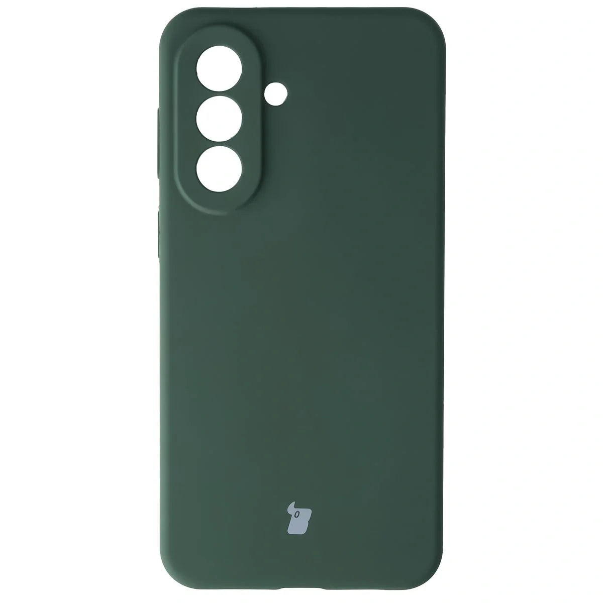 Silikon Handyhülle für Galaxy A57 5G, Bizon Soft Case, Dunkelgrün