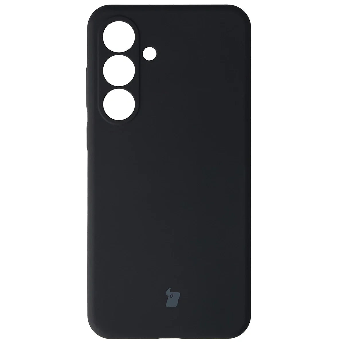 Silikon Handyhülle für Galaxy S25 FE, Bizon Soft Case, Schwarz