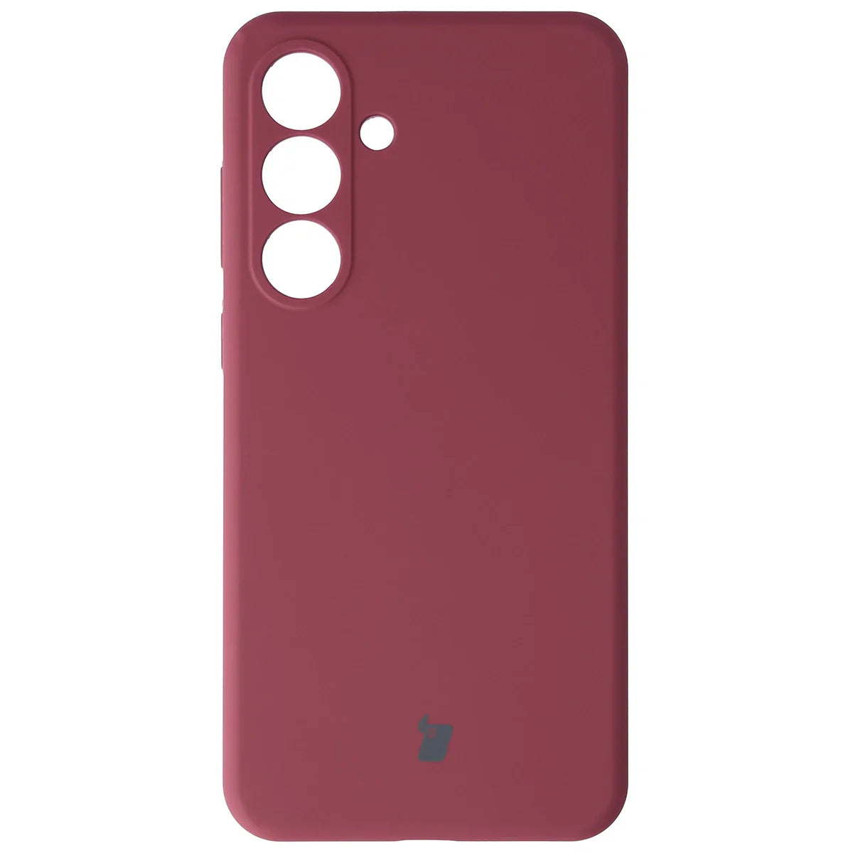 Silikon Handyhülle für Galaxy S25 FE, Bizon Soft Case, Pflaumenfarbe