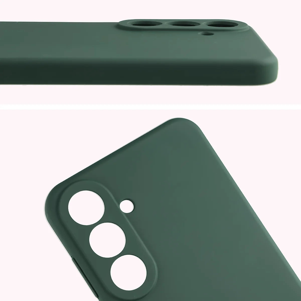 Silikon Handyhülle für Galaxy S26 FE, Bizon Soft Case, Dunkelgrün (5/7)