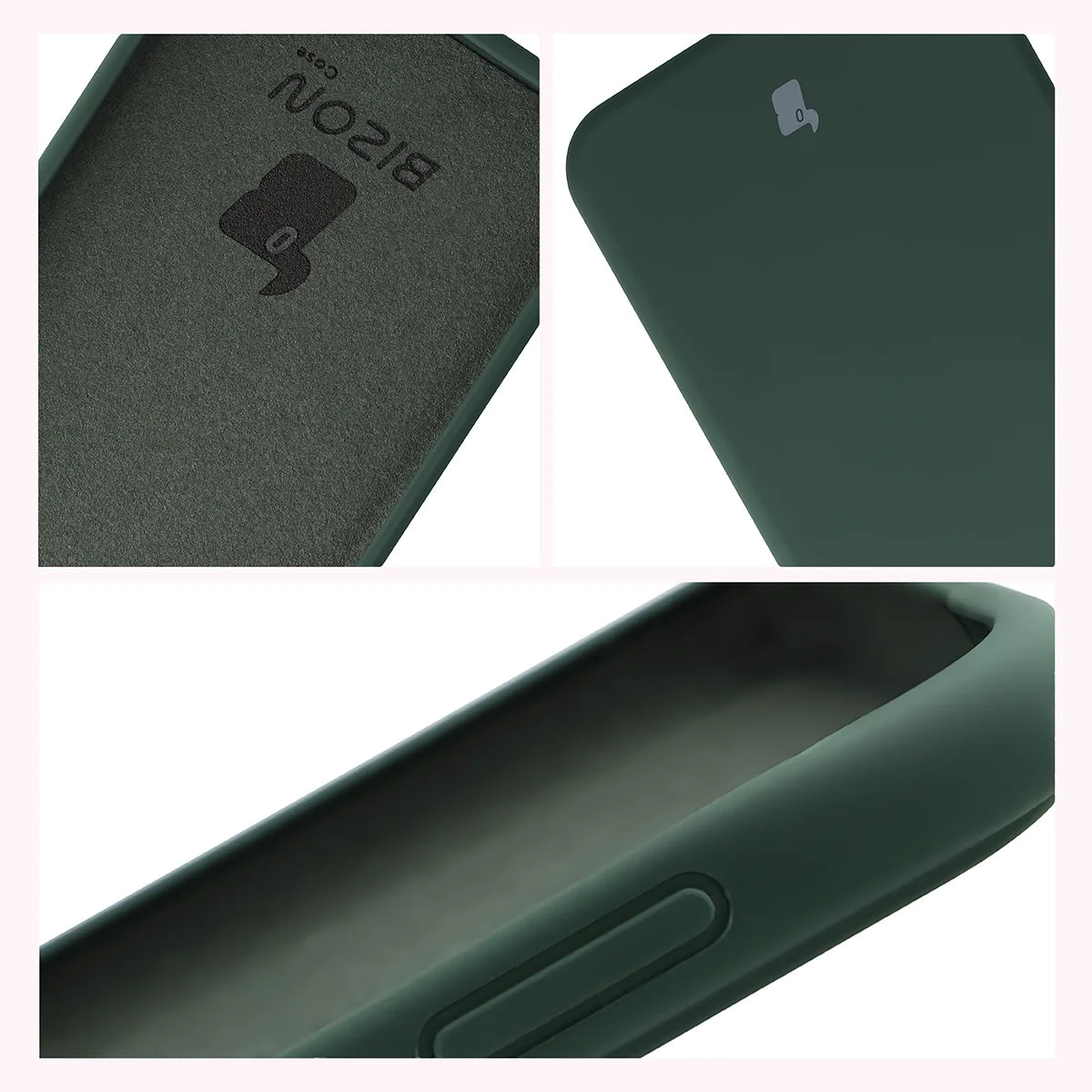 Silikon Handyhülle für Galaxy S26 FE, Bizon Soft Case, Dunkelgrün (6/7)