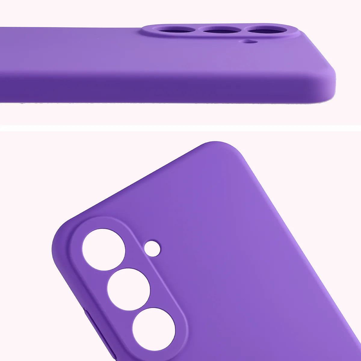 Silikon Handyhülle für Galaxy S26 FE, Bizon Soft Case, Violett (5/7)