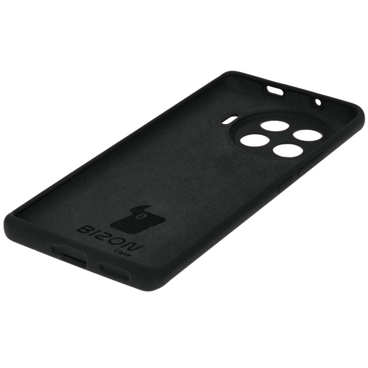 Silikon Handyhülle für Tecno Spark 20 Pro+, Bizon Soft Case, Schwarz