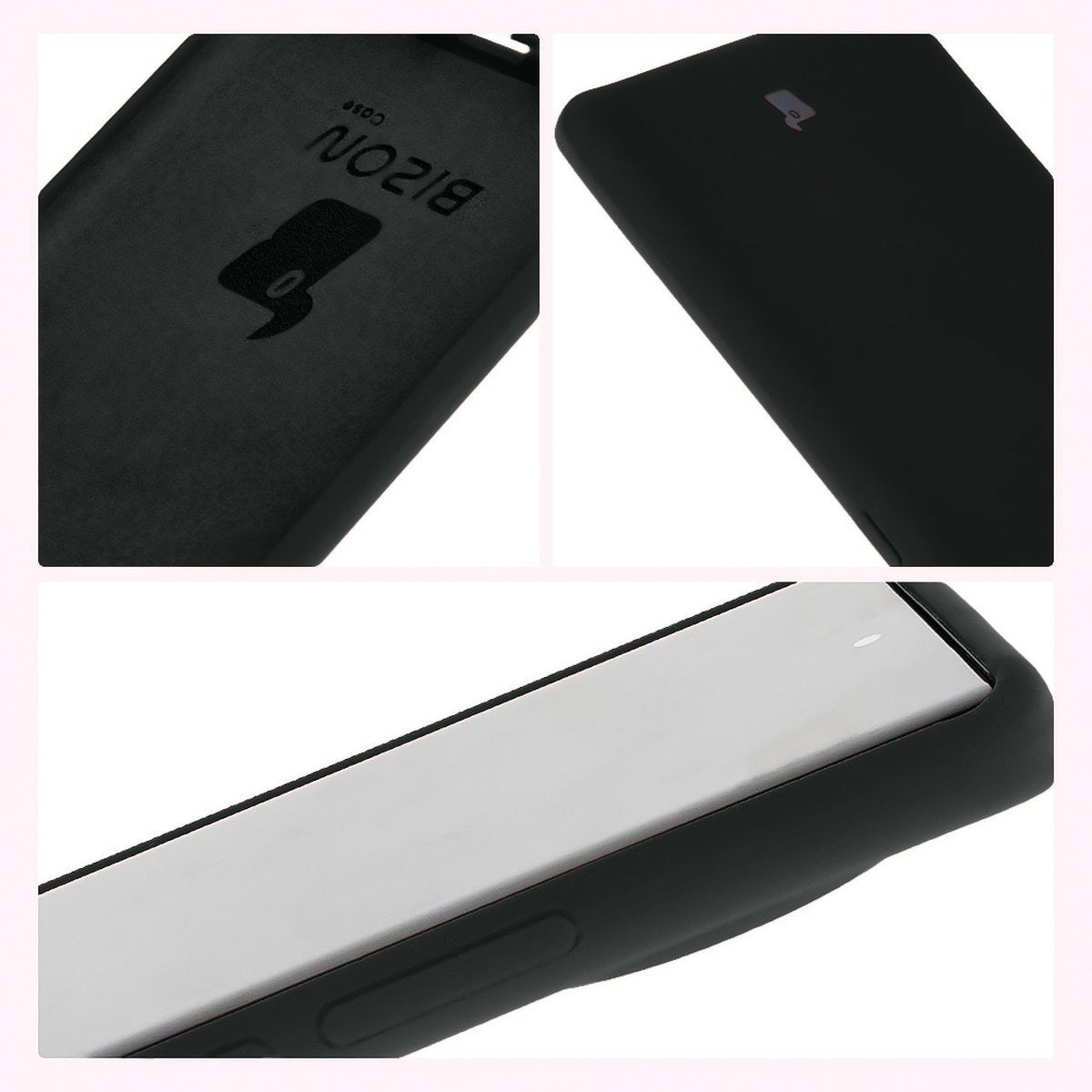 Silikon Handyhülle für Tecno Spark 20 Pro+, Bizon Soft Case, Schwarz