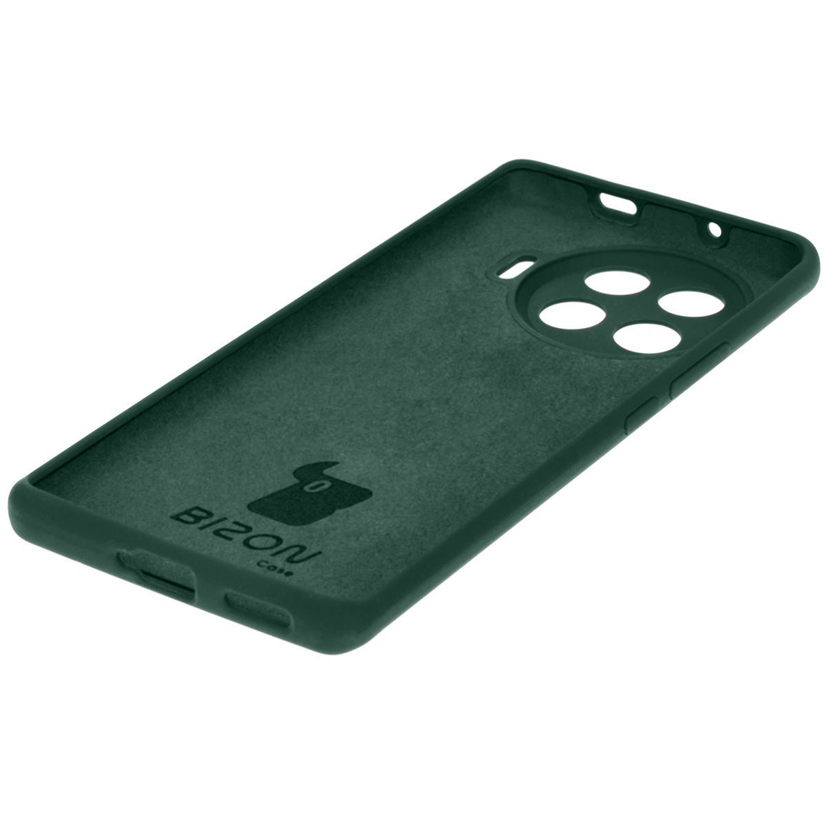 Silikon Handyhülle für Tecno Spark 20 Pro+, Bizon Soft Case, Dunkelgrün
