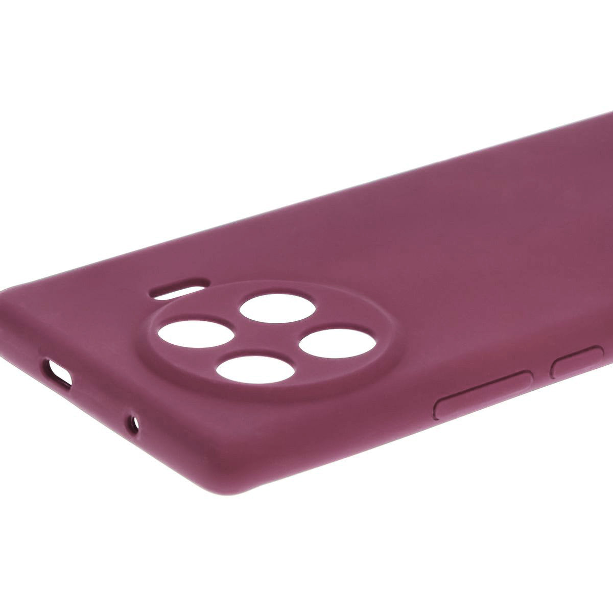 Silikon Handyhülle für Tecno Spark 20 Pro+, Bizon Soft Case, Pflaumenfarbe