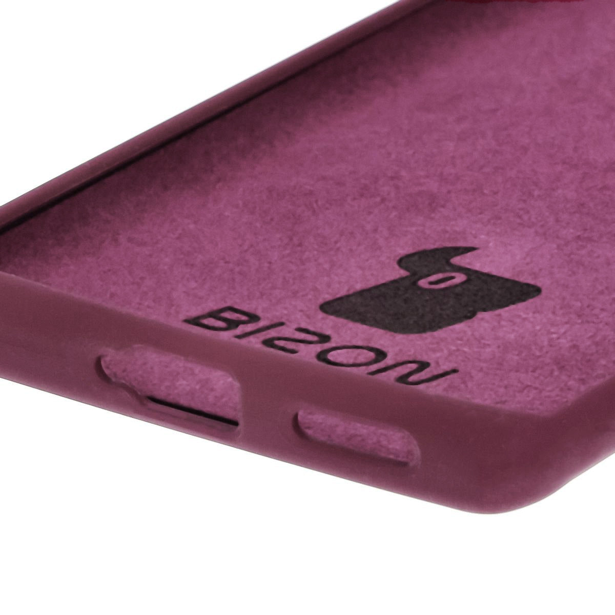 Silikon Handyhülle für Tecno Spark 20 Pro+, Bizon Soft Case, Pflaumenfarbe