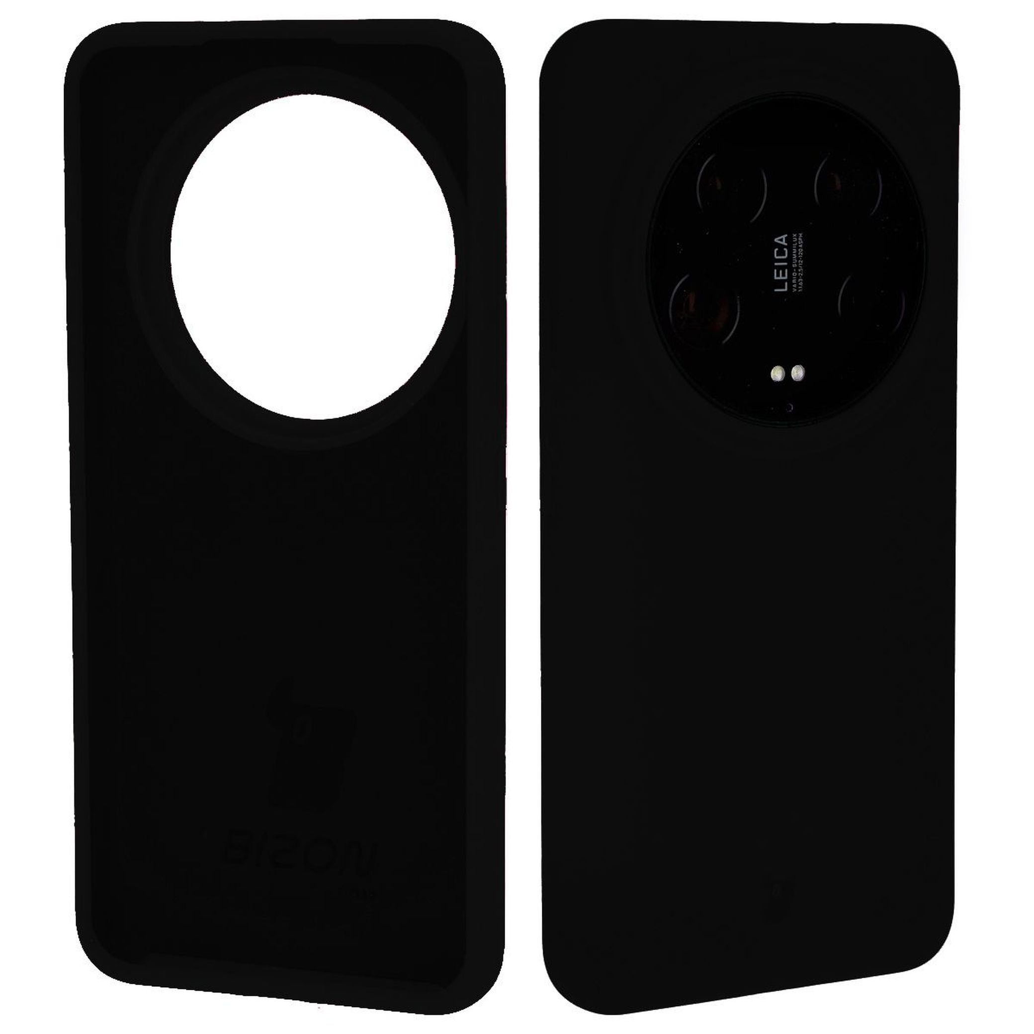 Silikon Handyhülle für Xiaomi 14 Ultra, Bizon Soft Case, Schwarz