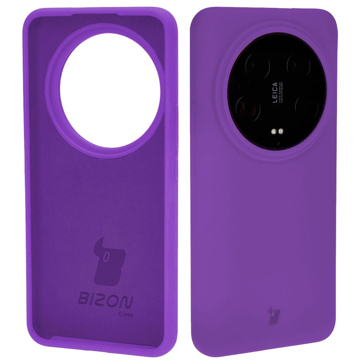 Silikon Handyhülle für Xiaomi 14 Ultra, Bizon Soft Case, Violett