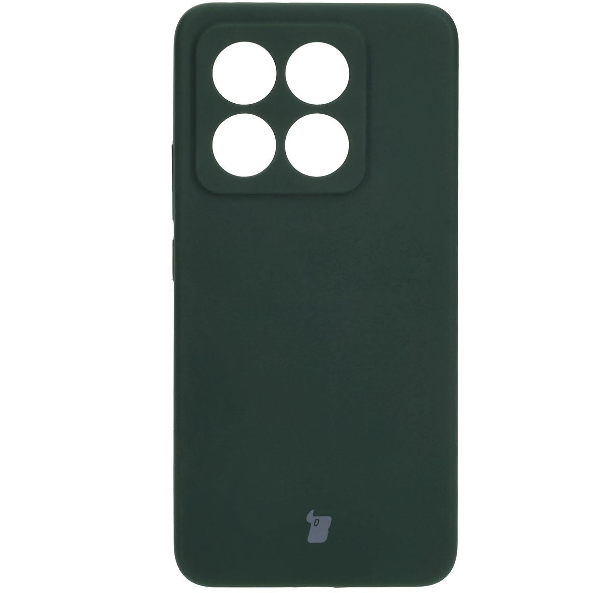 Silikon Handyhülle für Xiaomi 14T, Bizon Soft Case, Dunkelgrün