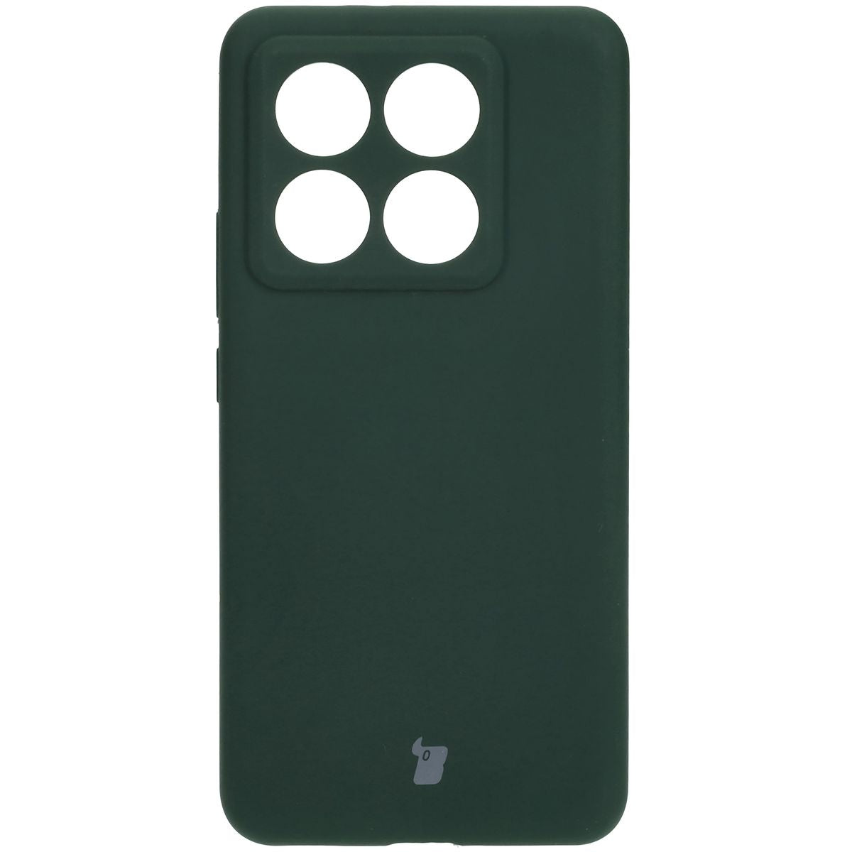 Silikon Handyhülle für Xiaomi 14T Pro, Bizon Soft Case, Dunkelgrün