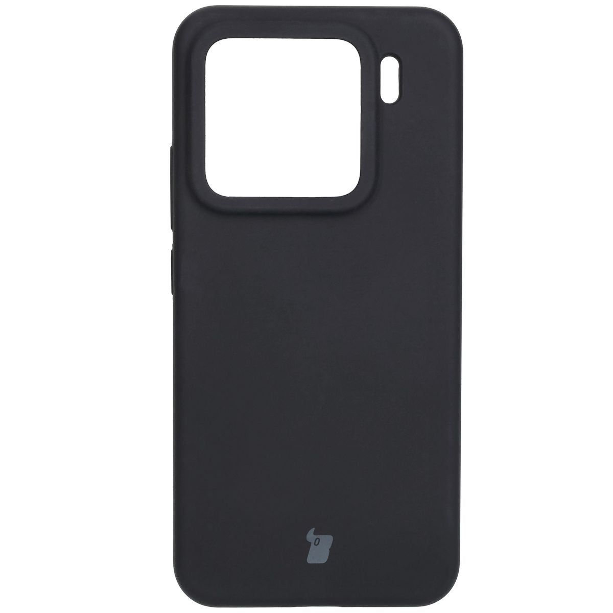 Silikon Handyhülle für Xiaomi 15, Bizon Soft Case, Schwarz