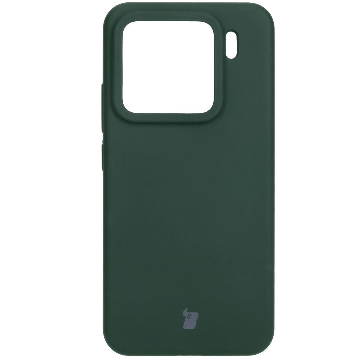 Silikon Handyhülle für Xiaomi 15, Bizon Soft Case, Dunkelgrün