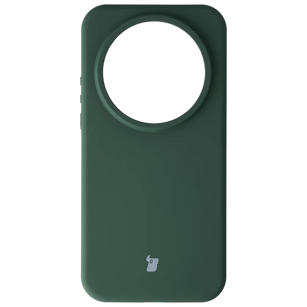 Silikon Handyhülle für Xiaomi 17 Ultra, Bizon Soft Case, Dunkelgrün