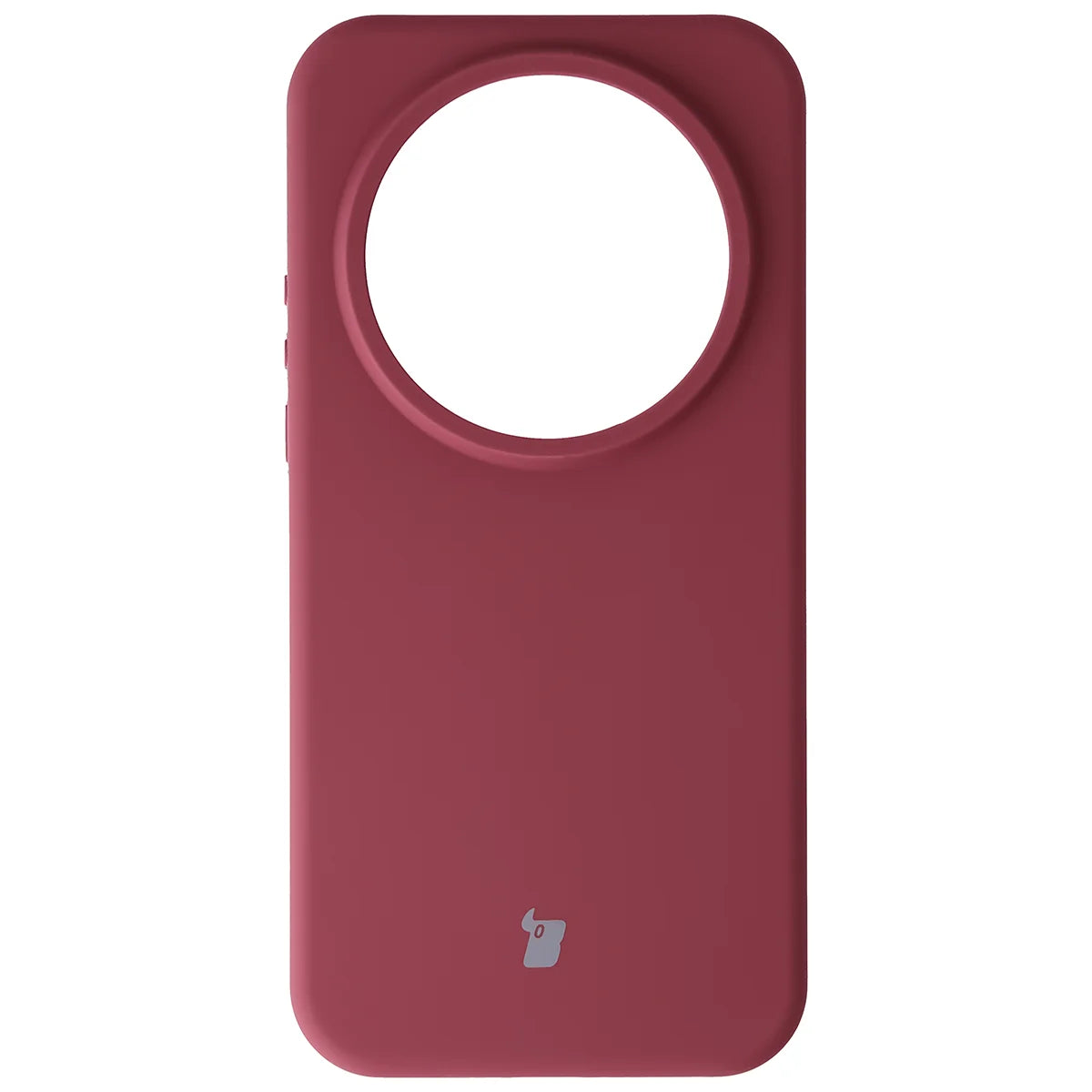 Silikon Handyhülle für Xiaomi 17 Ultra, Bizon Soft Case, Pflaumenfarbe