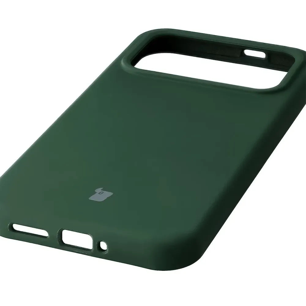 Silikon Handyhülle für Xiaomi POCO F9 Ultra, Bizon Soft Case, Dunkelgrün (3/7)