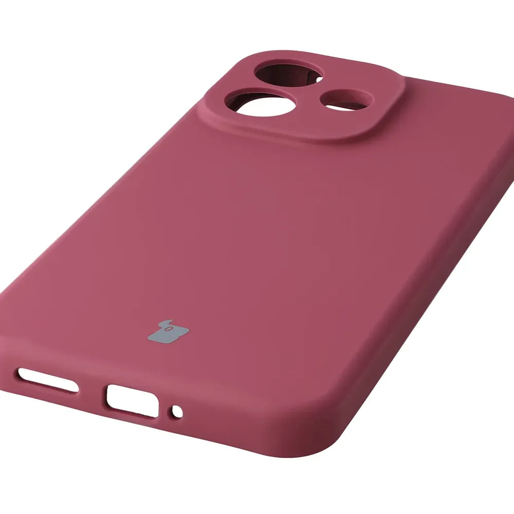 Silikon Handyhülle für Xiaomi Redmi Note 17 Pro 5G, Bizon Soft Case, Pflaumenfarbe (3/7)