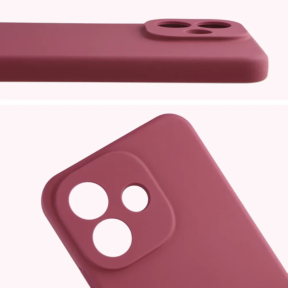Silikon Handyhülle für Xiaomi Redmi Note 17 Pro 5G, Bizon Soft Case, Pflaumenfarbe (5/7)