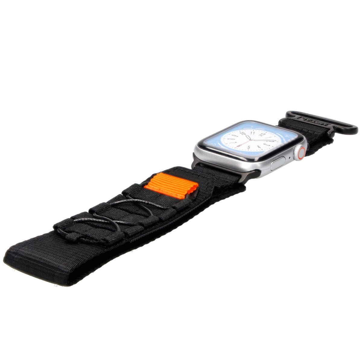 Sport-Armband für Apple Watch 44/45/46/49 mm, Bizon Strap Watch Adventure, Schwarz