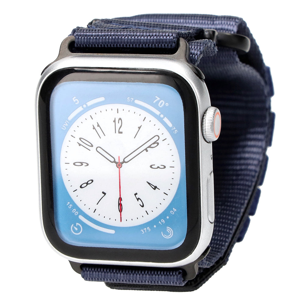Sport-Armband für Apple Watch 44/45/46/49 mm, Bizon Strap Watch Adventure, Dunkelblau