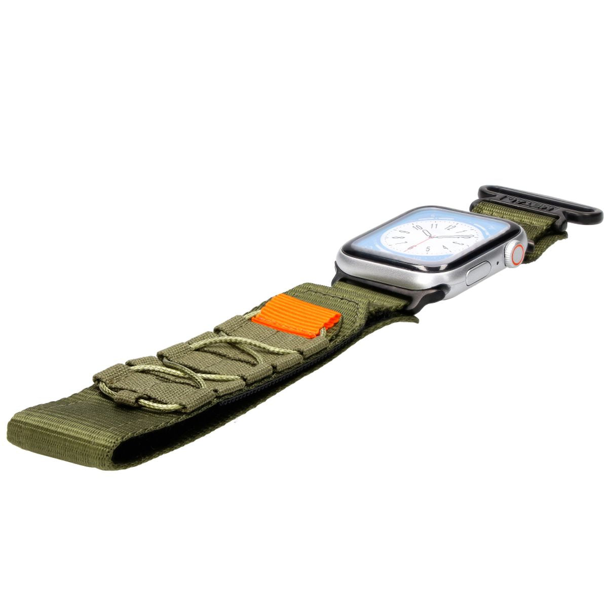 Sport-Armband für Apple Watch 44/45/46/49 mm, Bizon Strap Watch Adventure, Dunkelgrün