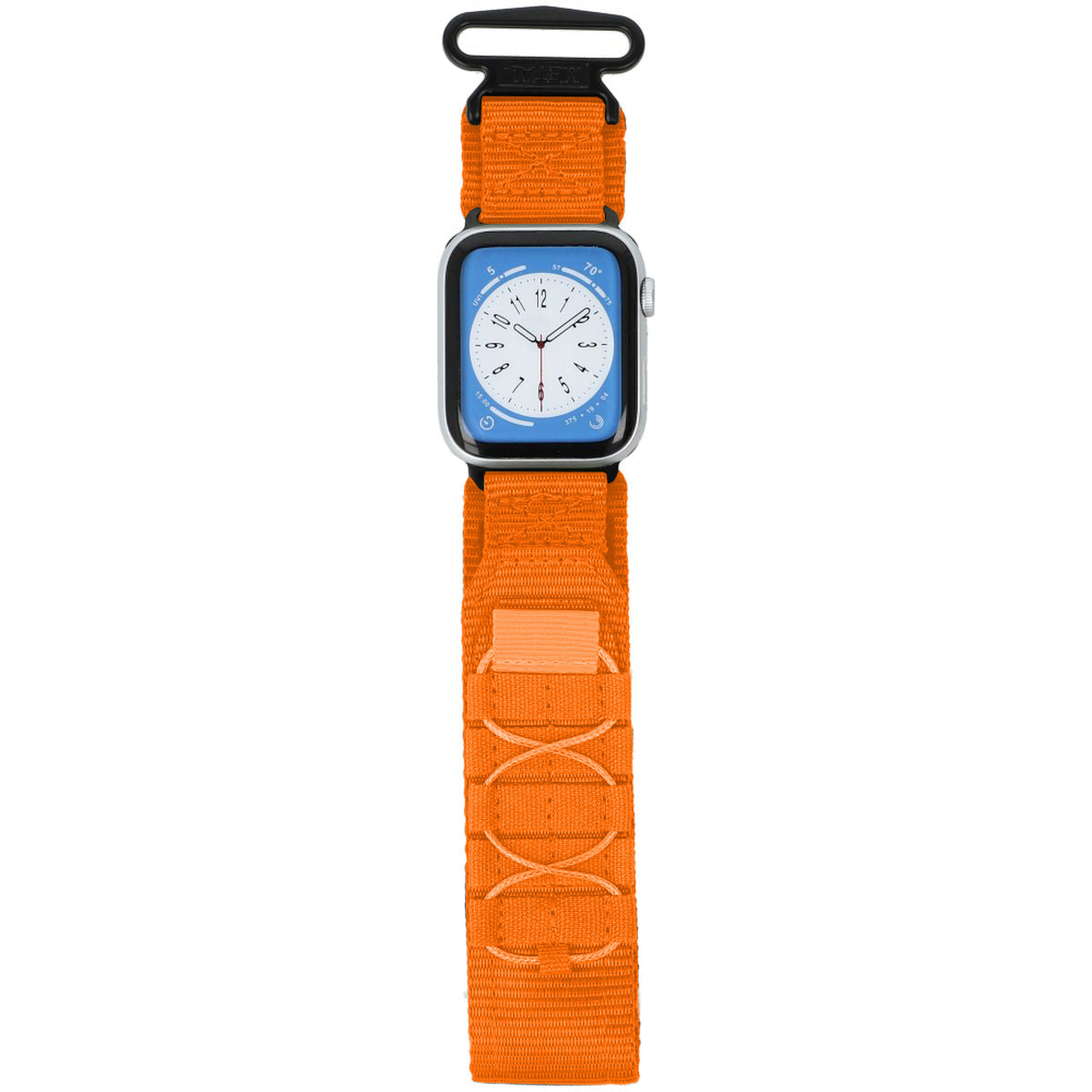 Sport-Armband für Apple Watch 44/45/46/49 mm, Bizon Strap Watch Adventure, Orange