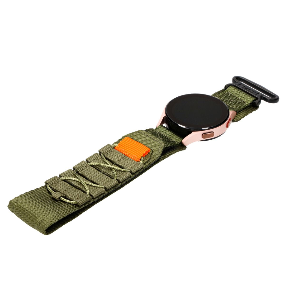 Sport-Armband für Galaxy Watch 20mm, Bizon Strap Watch Adventure, Dunkelgrün