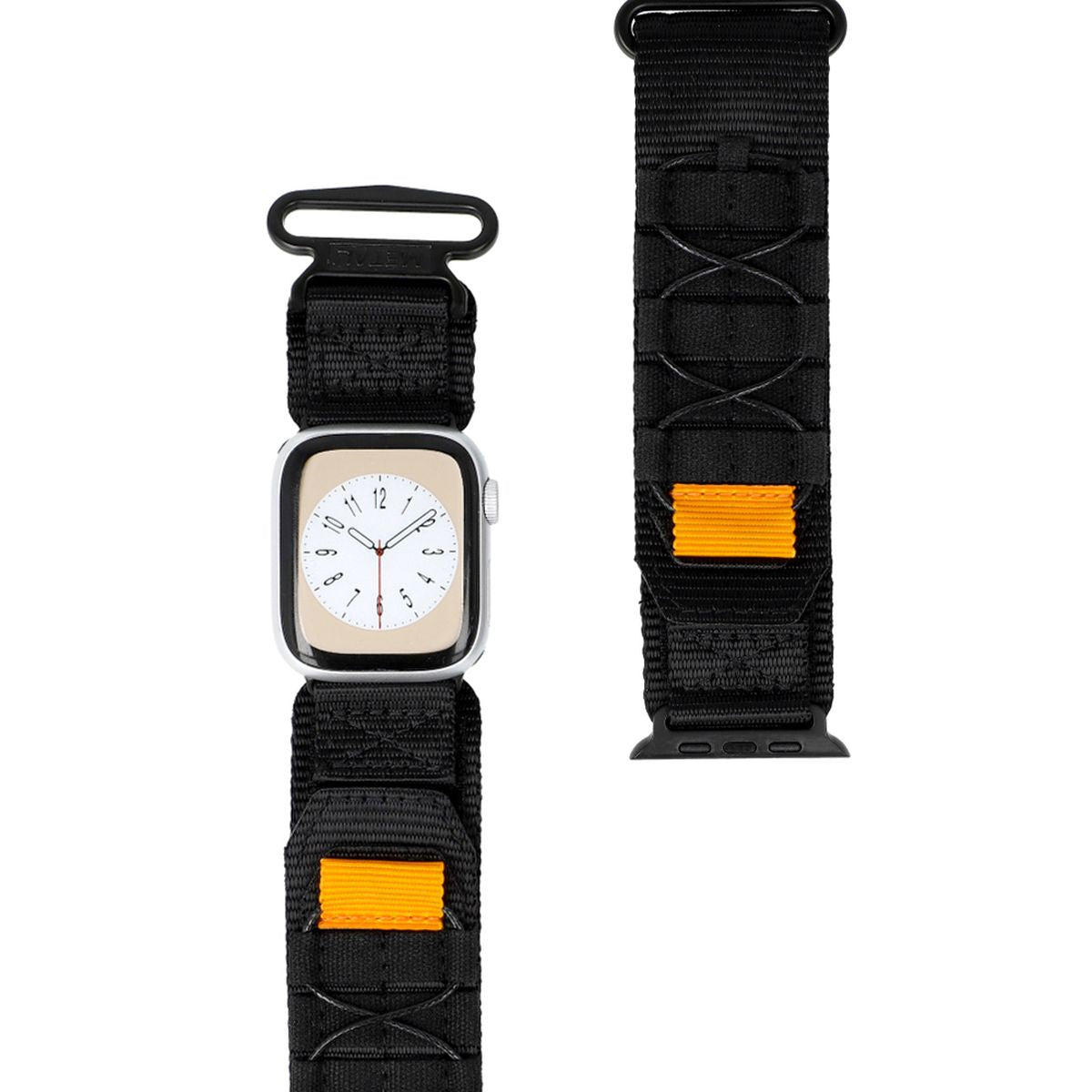 Sport-Armband für Apple Watch 38/40/41/42 mm, Bizon Strap Watch Adventure, Schwarz