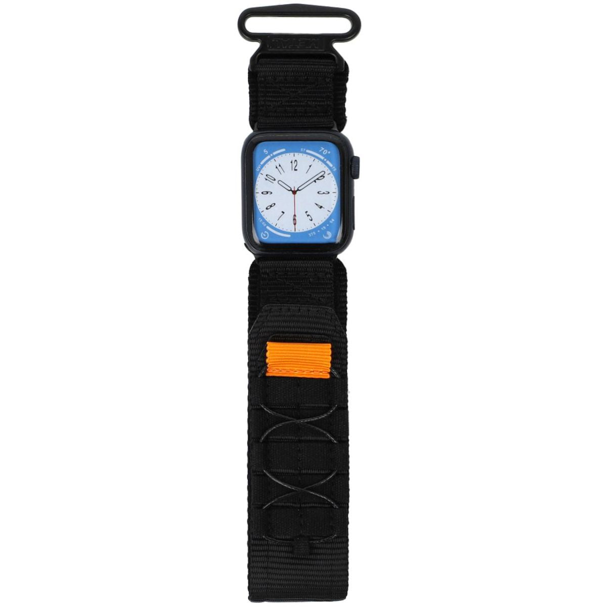 Sport-Armband für Apple Watch 38/40/41/42 mm, Bizon Strap Watch Adventure, Schwarz