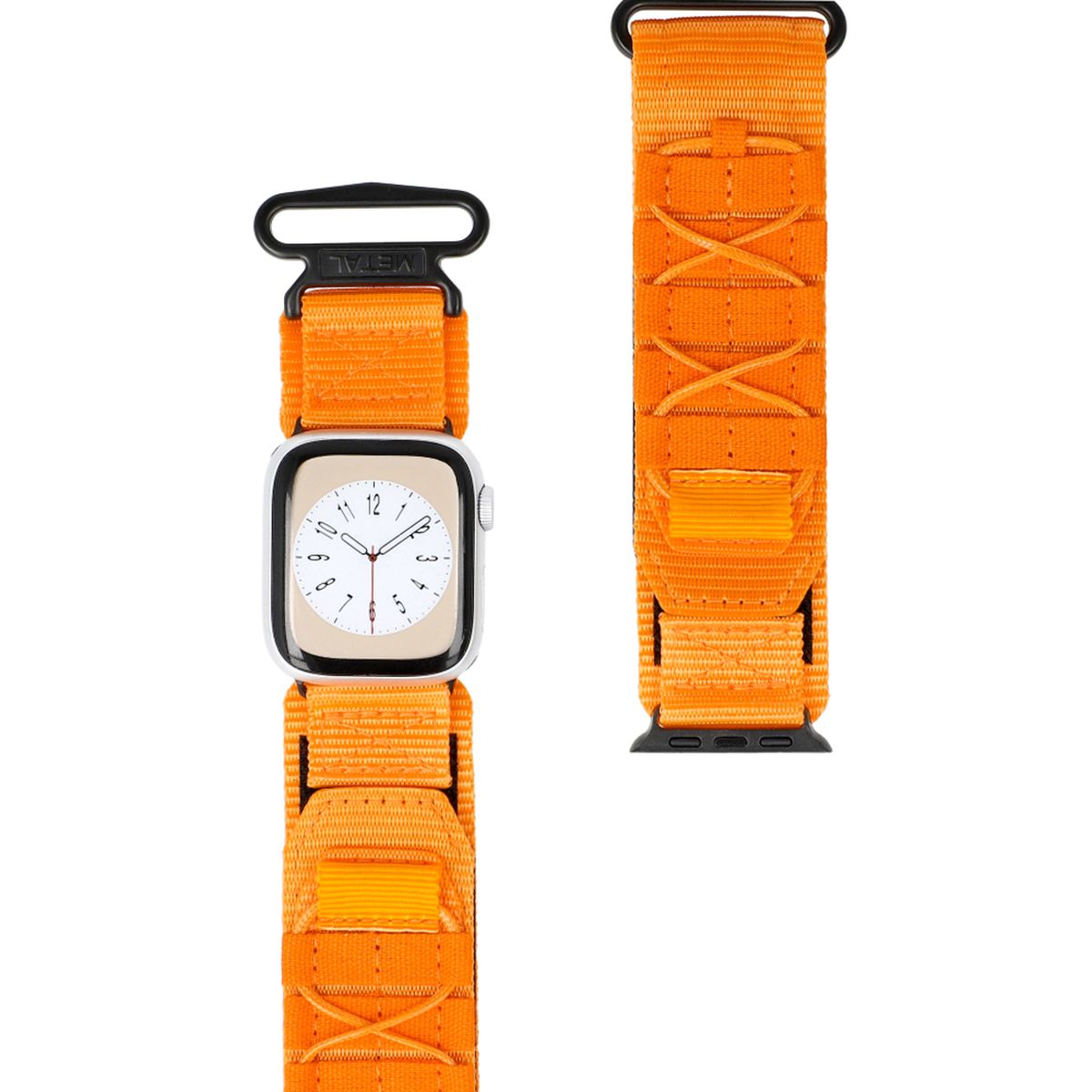 Sport-Armband für Apple Watch 38/40/41/42 mm, Bizon Strap Watch Adventure, Orange