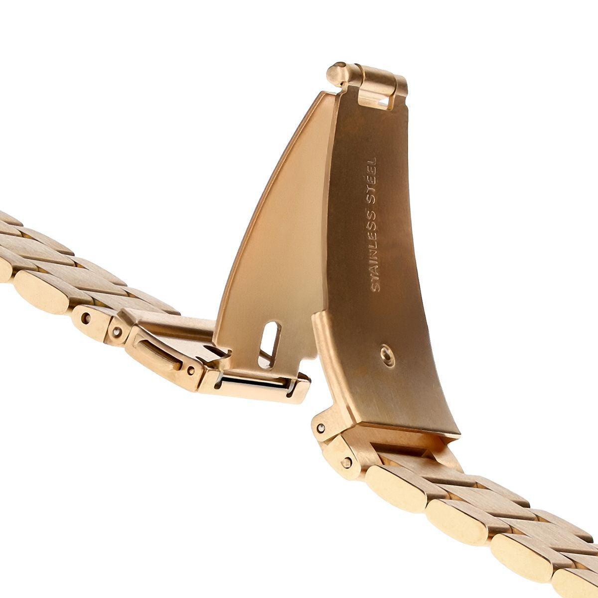 Edelstahl Armband für Galaxy Fit 3, Bizon Strap Watch Aura, Rosa Gold