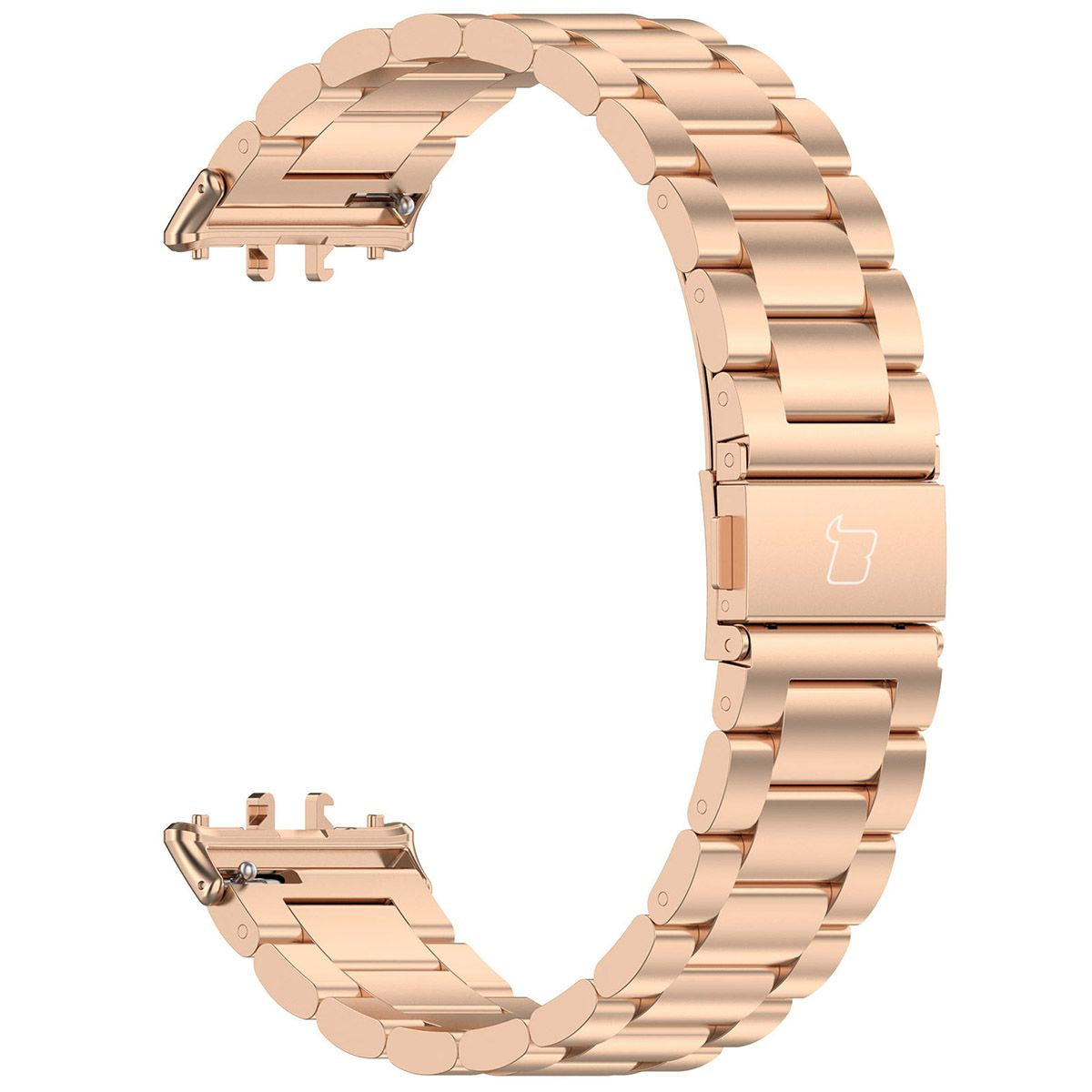 Edelstahl Armband für Galaxy Fit 3, Bizon Strap Watch Aura, Rosa Gold