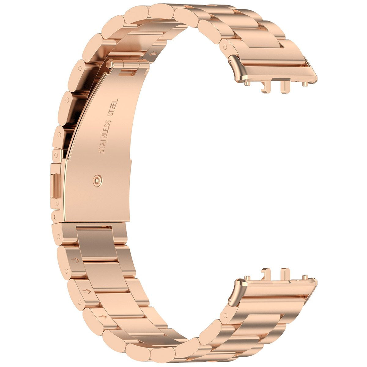 Edelstahl Armband für Galaxy Fit 3, Bizon Strap Watch Aura, Rosa Gold