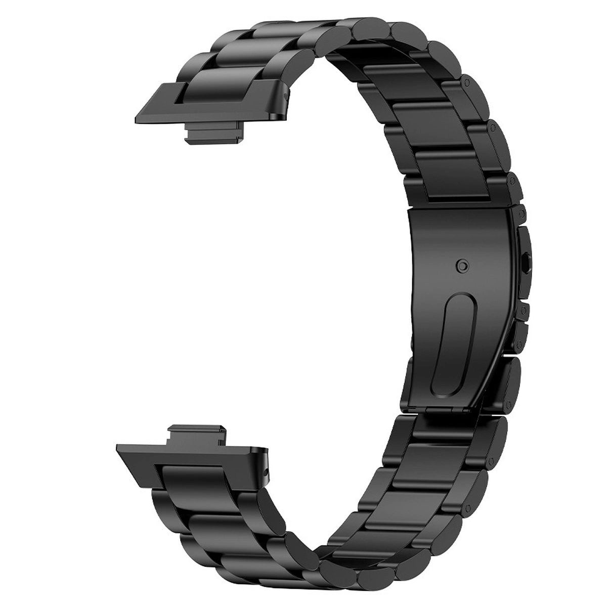 Edelstahl Armband für Huawei Watch Fit 5 Pro/Fit 5/Fit 4 Pro/Fit 4/Fit 3, Bizon Strap Watch Aura, Schwarz