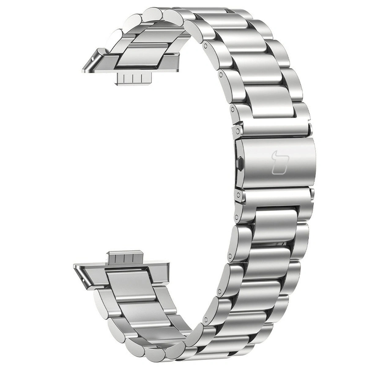 Edelstahl Armband für Huawei Watch Fit 5 Pro/Fit 5/Fit 4 Pro/Fit 4/Fit 3, Bizon Strap Watch Aura, Silbern