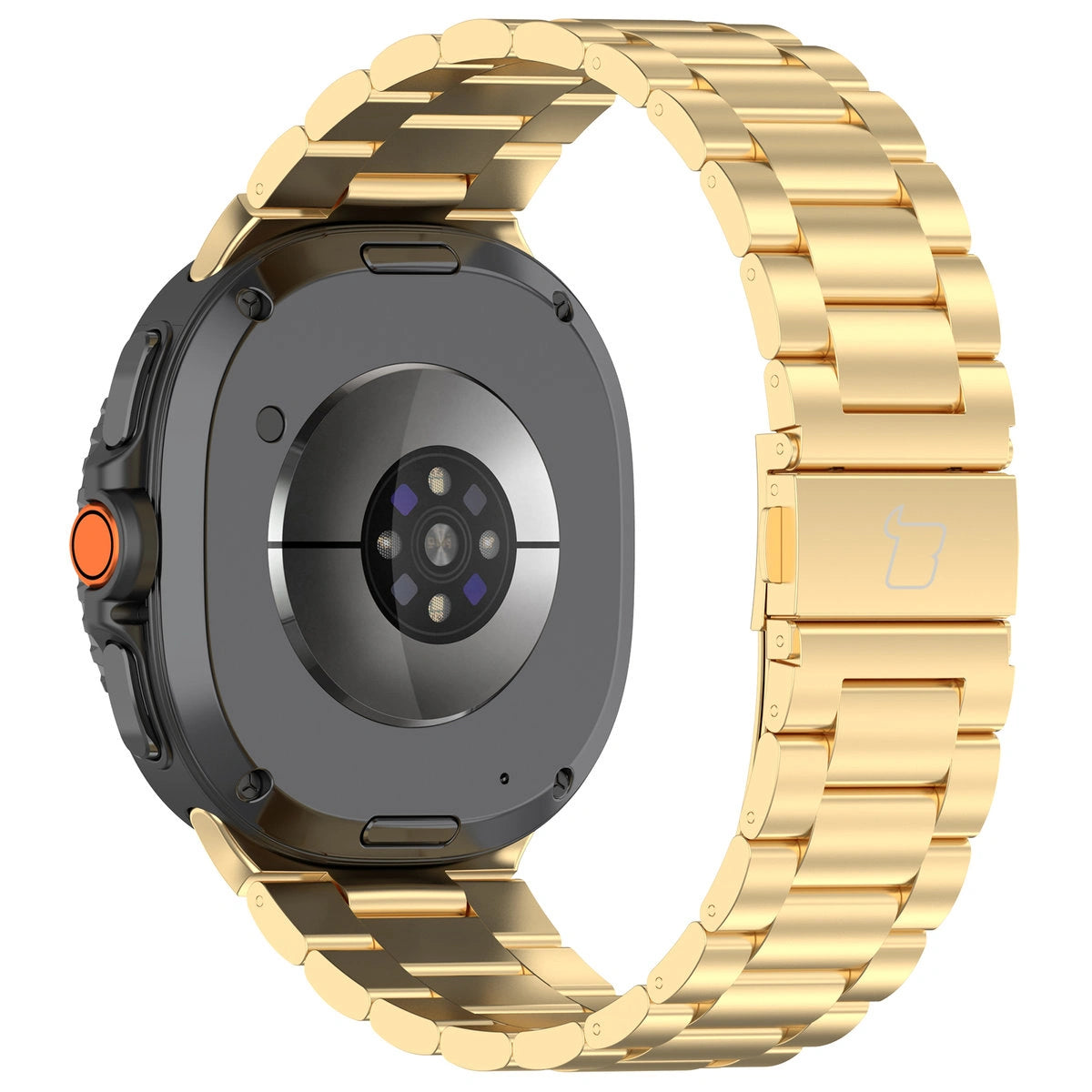 Edelstahl Armband für Samsung Galaxy Watch 9 40 mm / 44 mm / 8 40 mm / 44 mm / 8 Classic 46 mm, Bizon Strap Watch Aura, Golden