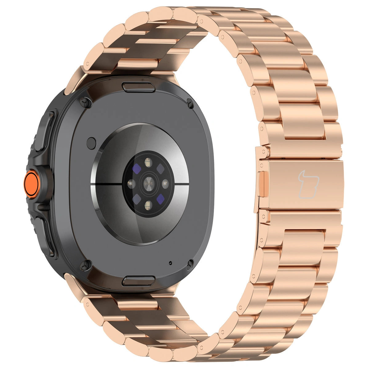Edelstahl Armband für Samsung Galaxy Watch 9 40 mm / 44 mm / 8 40 mm / 44 mm / 8 Classic 46 mm, Bizon Strap Watch Aura, Rosegold