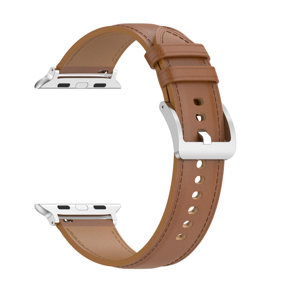 Armband für Apple Watch 38/40/41/42 mm, Bizon Strap Watch Casual, Hellbraun