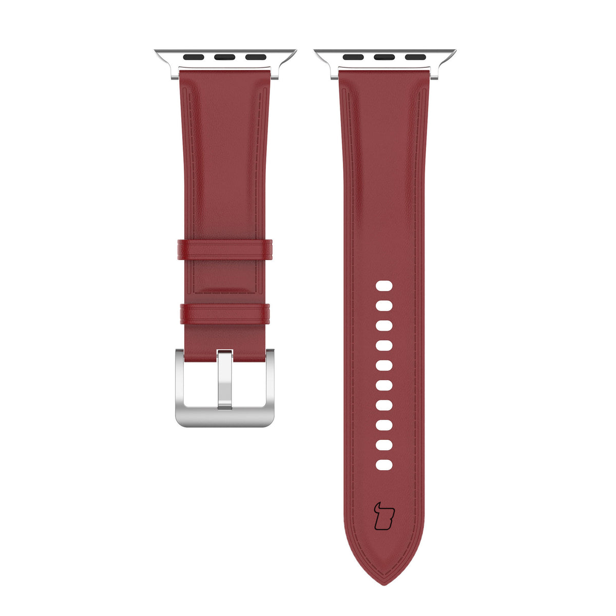Armband für Apple Watch 44/45/46/49 mm, Bizon Strap Watch Casual, Rot